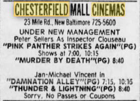 Premier Theaters (Chesterfield Cinemas 1-2-3) - NEW MANAGEMENT 1978